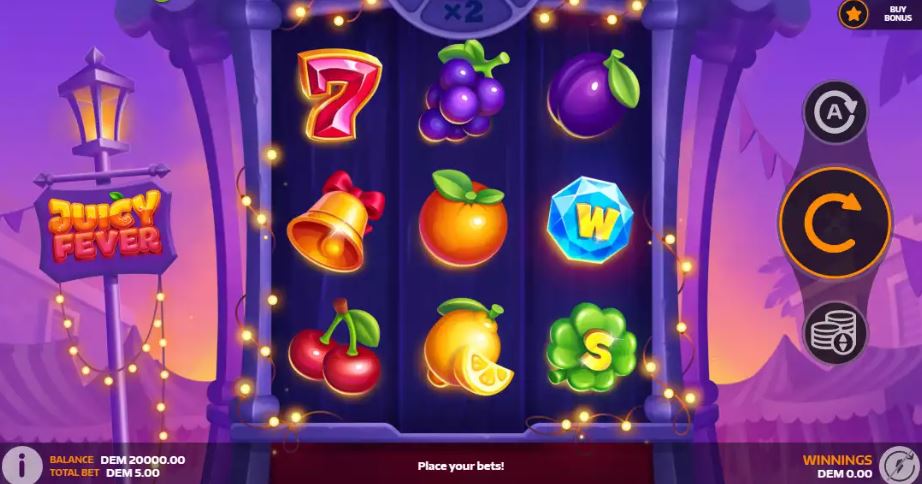 Collect juicy fruits playing Juicy Fever slot