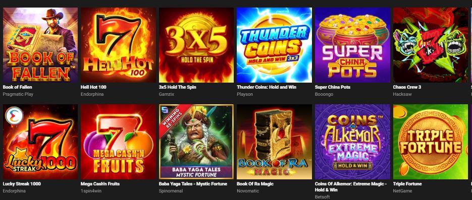 Play popular slot machines with high payouts and bonuses at Flames Casino